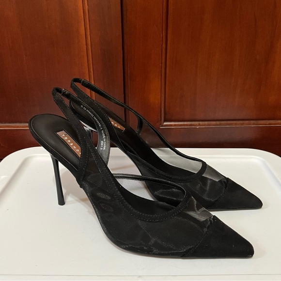 Topshop Mesh Slingbacks - Picture 2 of 6